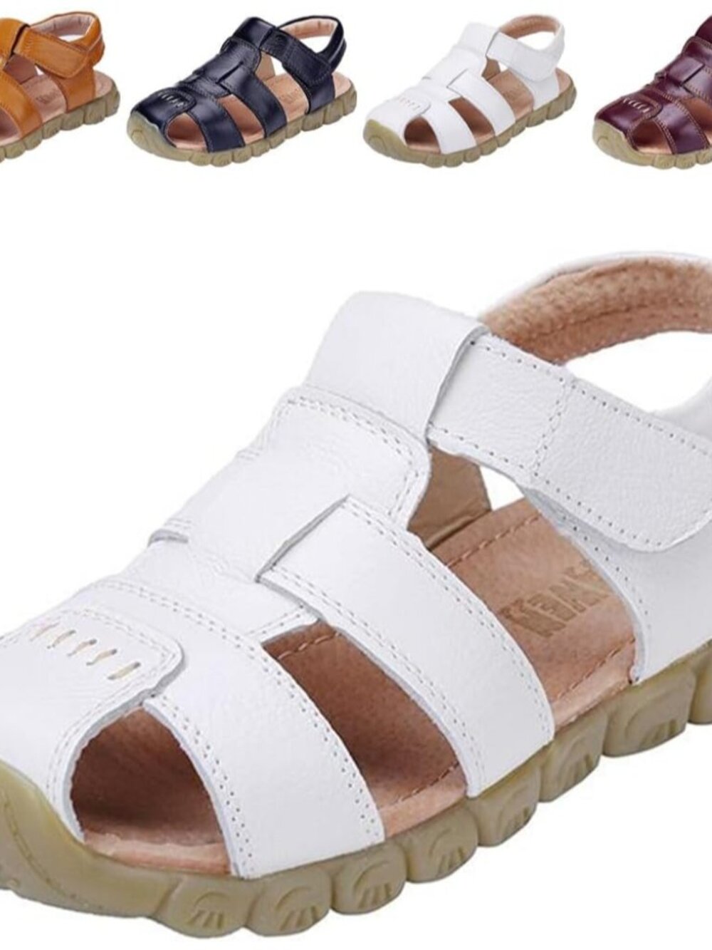 Boy's Girl's Leather Closed Toe Outdoor Sport Sandals Toddler/Little Kid/Big Kid